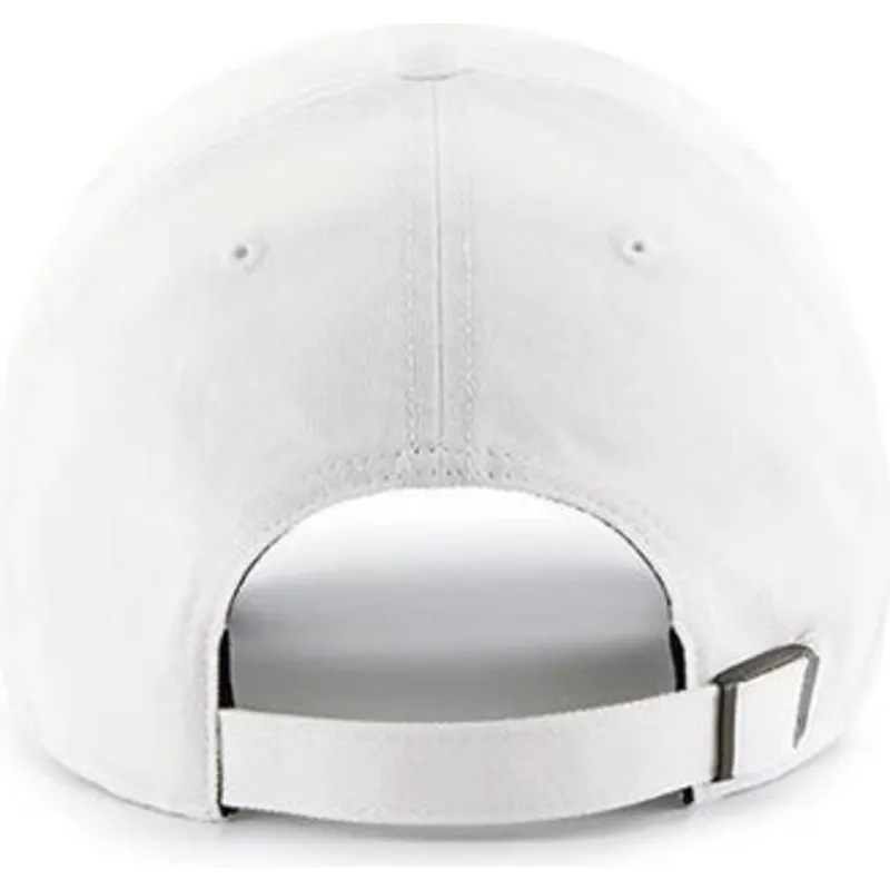 hvid-justerbar-buet-kasket-clean-up-base-runner-fra-new-york-yankees-mlb-af-47-brand