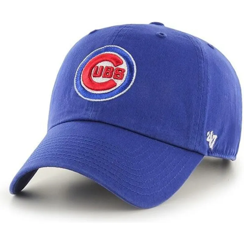 kasketter-buet-bla-justerbar-rem-clean-up-fra-chicago-cubs-mlb-af-47-brand