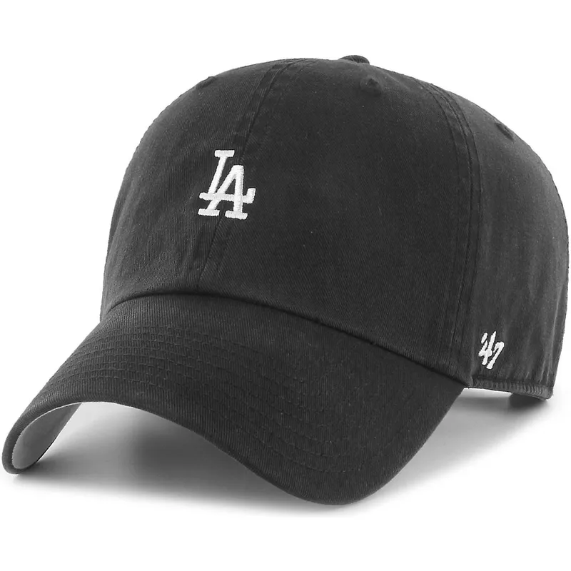 kasketter-buet-sort-justerbar-rem-clean-up-base-runner-fra-los-angeles-dodgers-mlb-af-47-brand