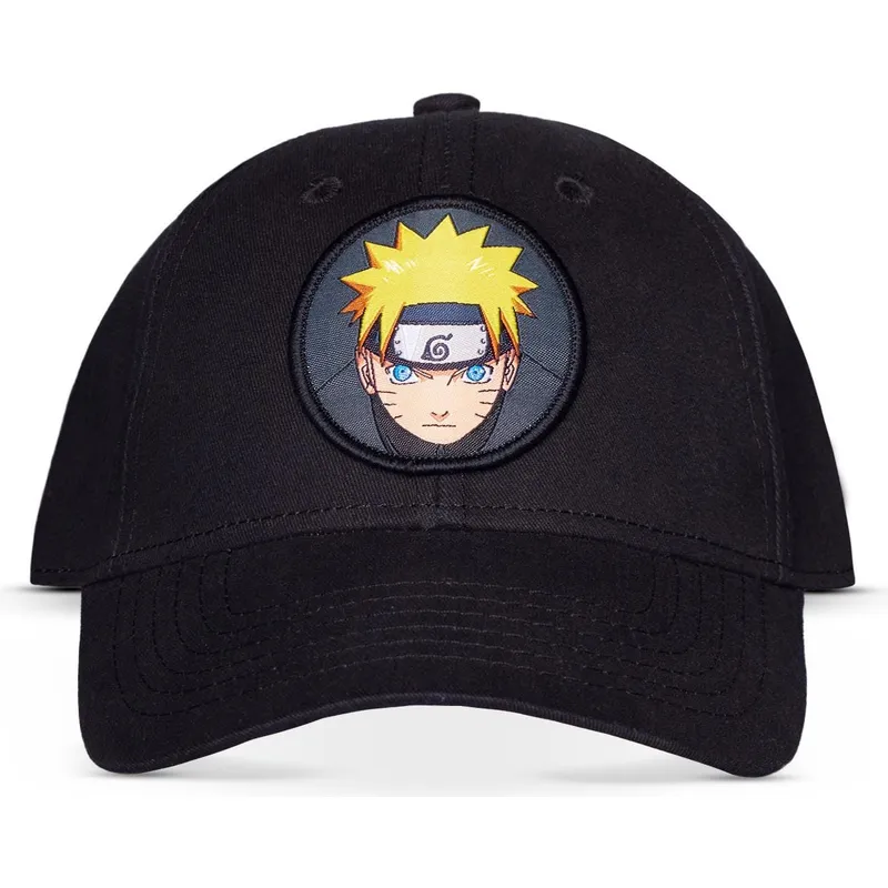 sort-snapback-kasket-med-buet-skygge-naruto-uzumaki-fra-difuzed
