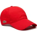 kasketter-buet-rod-justerbar-rem-af-lacoste