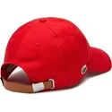 kasketter-buet-rod-justerbar-rem-af-lacoste
