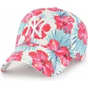 new-york-yankees-mlb-47-brand-justerbar-flerfarvet-buet-kasket-clean-up-sharon
