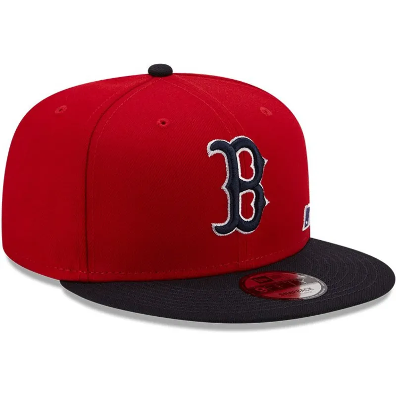 kasketter-flad-rod-snapback-9fifty-team-arch-fra-boston-red-sox-mlb-af-new-era