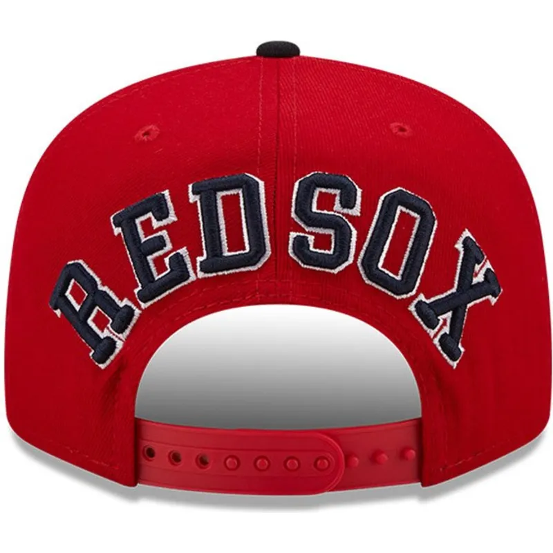 kasketter-flad-rod-snapback-9fifty-team-arch-fra-boston-red-sox-mlb-af-new-era