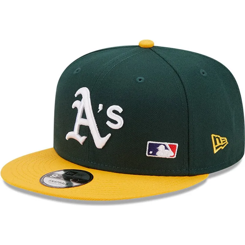 kasketter-flad-gron-snapback-9fifty-team-arch-fra-oakland-athletics-mlb-af-new-era
