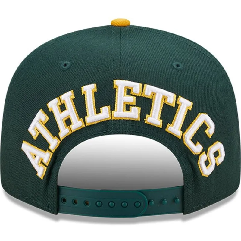 kasketter-flad-gron-snapback-9fifty-team-arch-fra-oakland-athletics-mlb-af-new-era