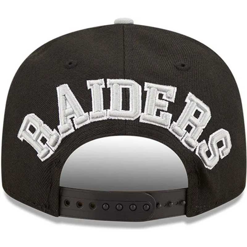 kasketter-flad-sort-snapback-9fifty-team-arch-fra-las-vegas-raiders-nfl-af-new-era