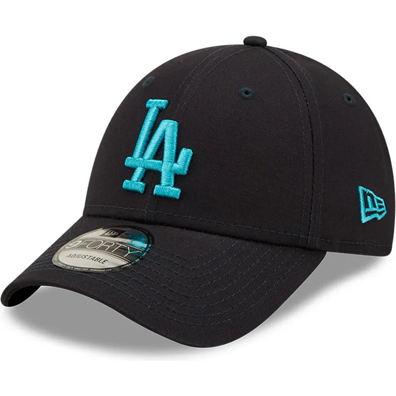 kasketter-buet-marinebla-justerbar-rem-9forty-league-essential-fra-los-angeles-dodgers-mlb-af-new-era