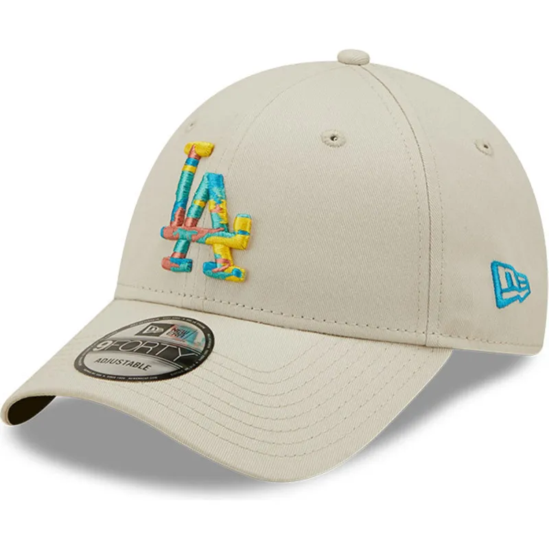 kasketter-buet-gra-justerbar-rem-9forty-camo-infill-fra-los-angeles-dodgers-mlb-af-new-era