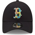 kasketter-buet-marinebla-justerbar-rem-9forty-camo-infill-fra-boston-red-sox-mlb-af-new-era