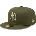 kasketter-flad-gron-tilpasset-59fifty-league-essential-fra-new-york-yankees-mlb-af-new-era