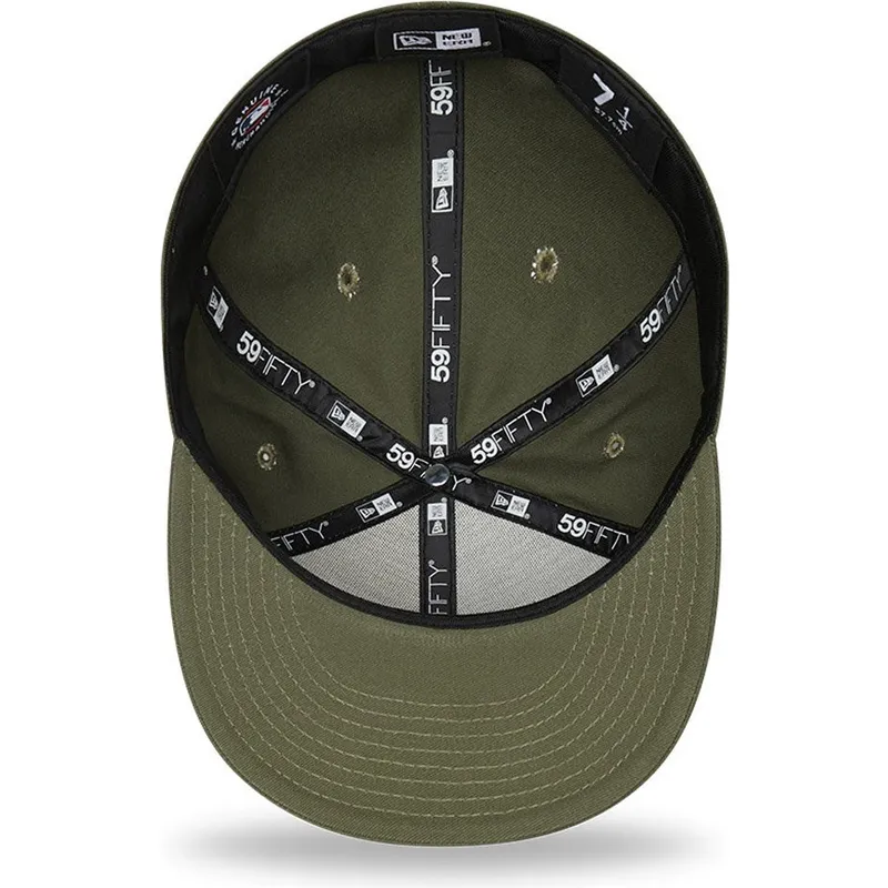 kasketter-flad-gron-tilpasset-59fifty-league-essential-fra-new-york-yankees-mlb-af-new-era