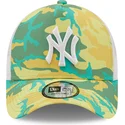 kasketter-buet-gron-snapback-a-frame-camo-pack-fra-new-york-yankees-mlb-af-new-era