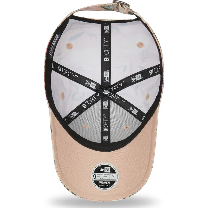 kasketter-buet-rosa-justerbar-rem-9forty-floral-fra-los-angeles-dodgers-mlb-af-new-era