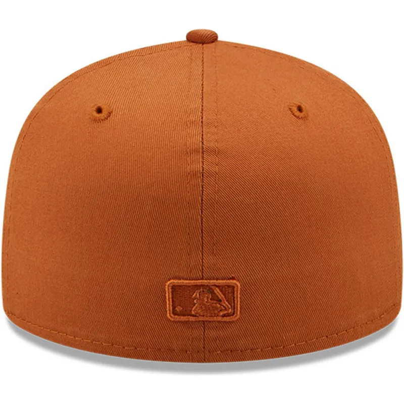 kasketter-flad-brun-tilpasset-59fifty-league-essential-fra-los-angeles-dodgers-mlb-af-new-era