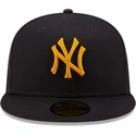 kasketter-flad-marinebla-tilpasset-59fifty-league-essential-fra-new-york-yankees-mlb-af-new-era