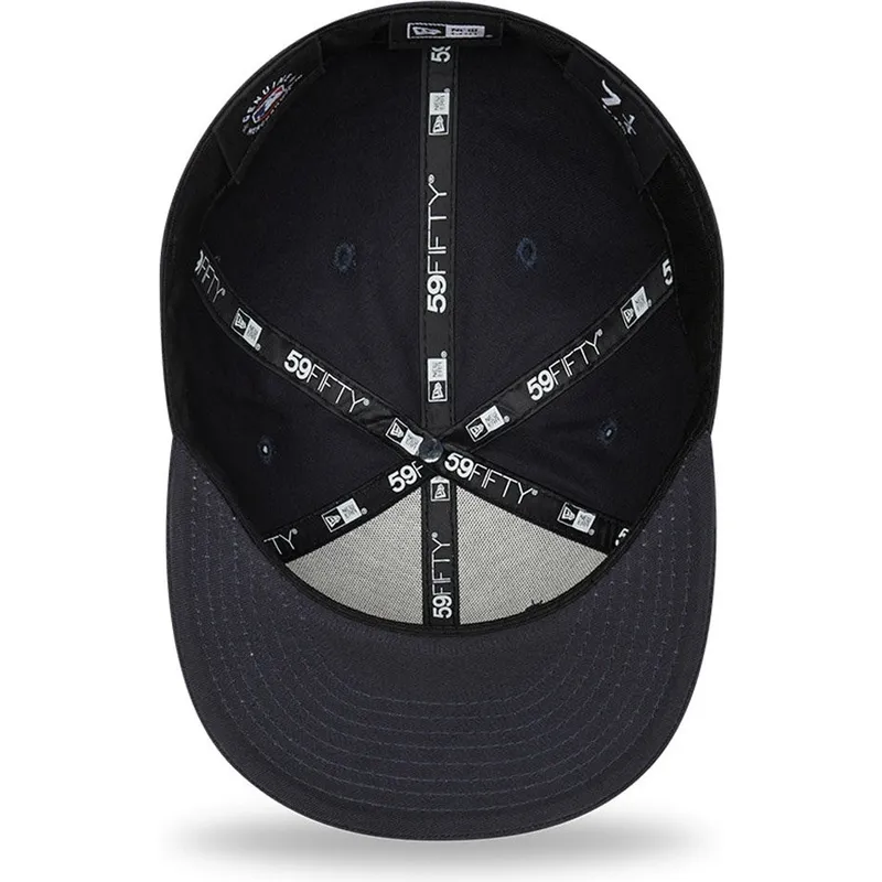 kasketter-flad-marinebla-tilpasset-59fifty-league-essential-fra-new-york-yankees-mlb-af-new-era
