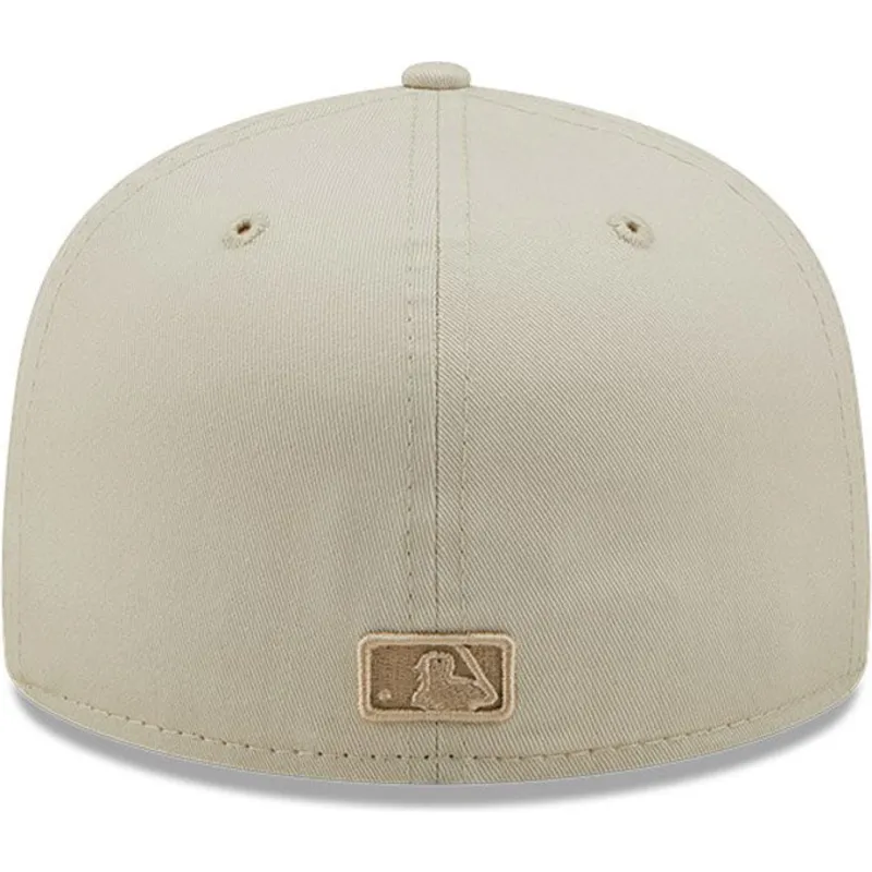 kasketter-flad-gra-tilpasset-marron-59fifty-league-essential-fra-new-york-yankees-mlb-af-new-era