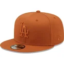 kasketter-flad-brun-snapback-marron-9fifty-league-essential-fra-los-angeles-dodgers-mlb-af-new-era