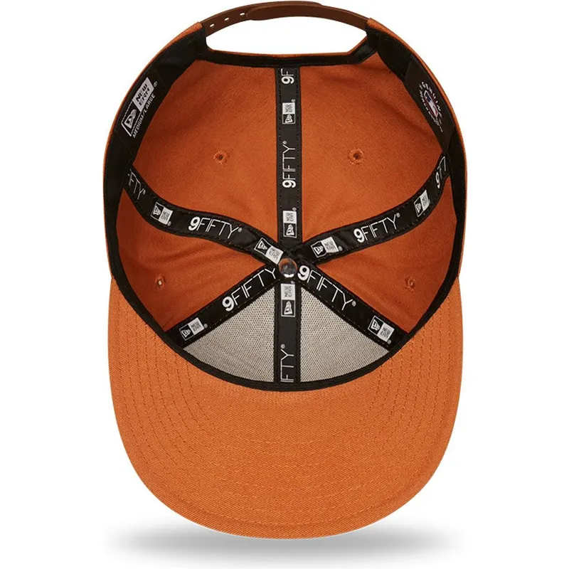 kasketter-flad-brun-snapback-marron-9fifty-league-essential-fra-los-angeles-dodgers-mlb-af-new-era