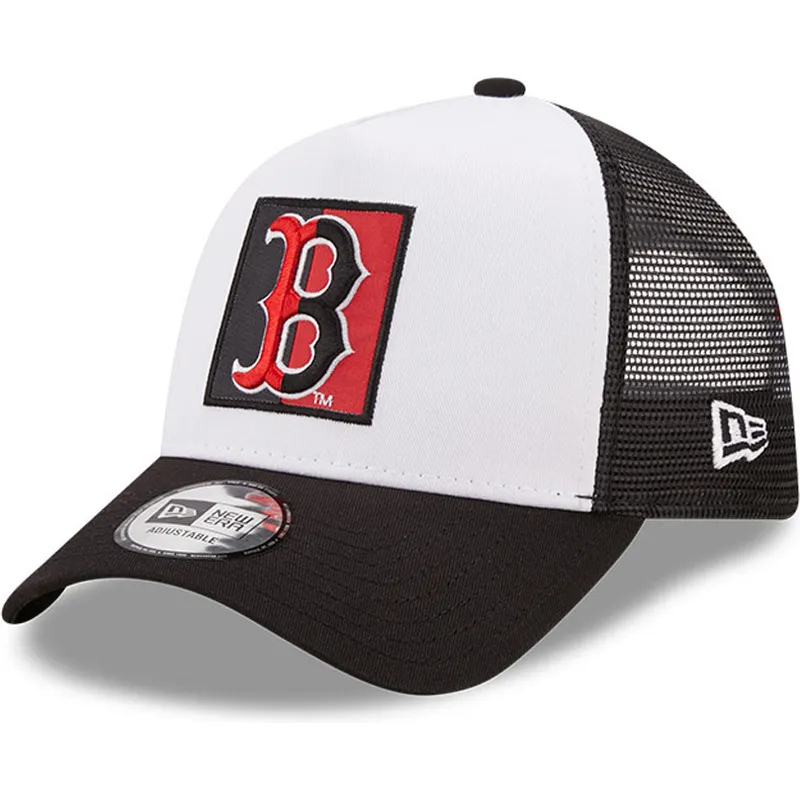 kasketter-buet-sort-snapback-a-frame-team-patch-fra-boston-red-sox-mlb-af-new-era