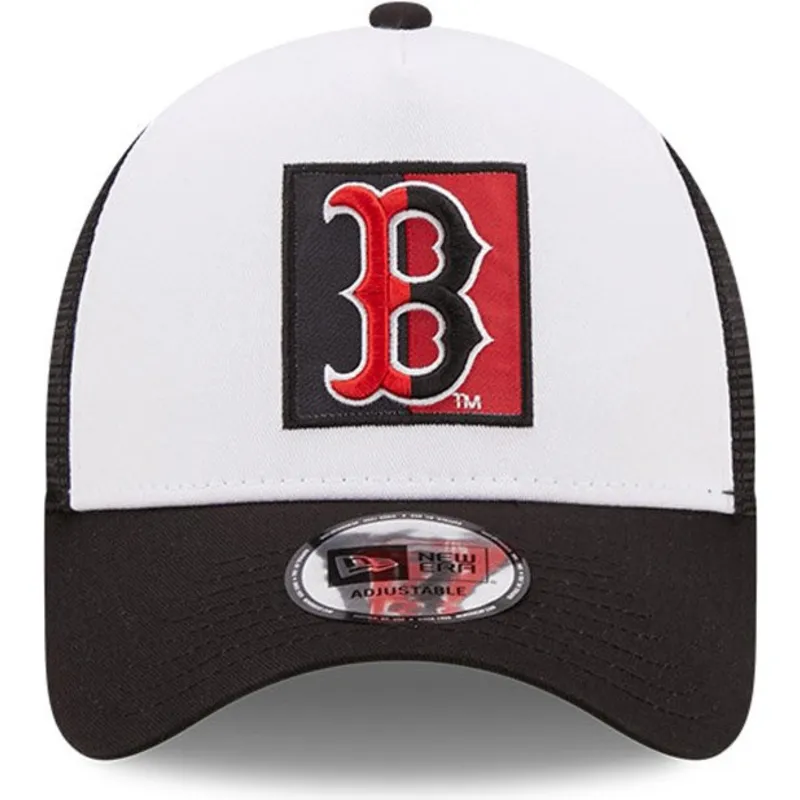 kasketter-buet-sort-snapback-a-frame-team-patch-fra-boston-red-sox-mlb-af-new-era