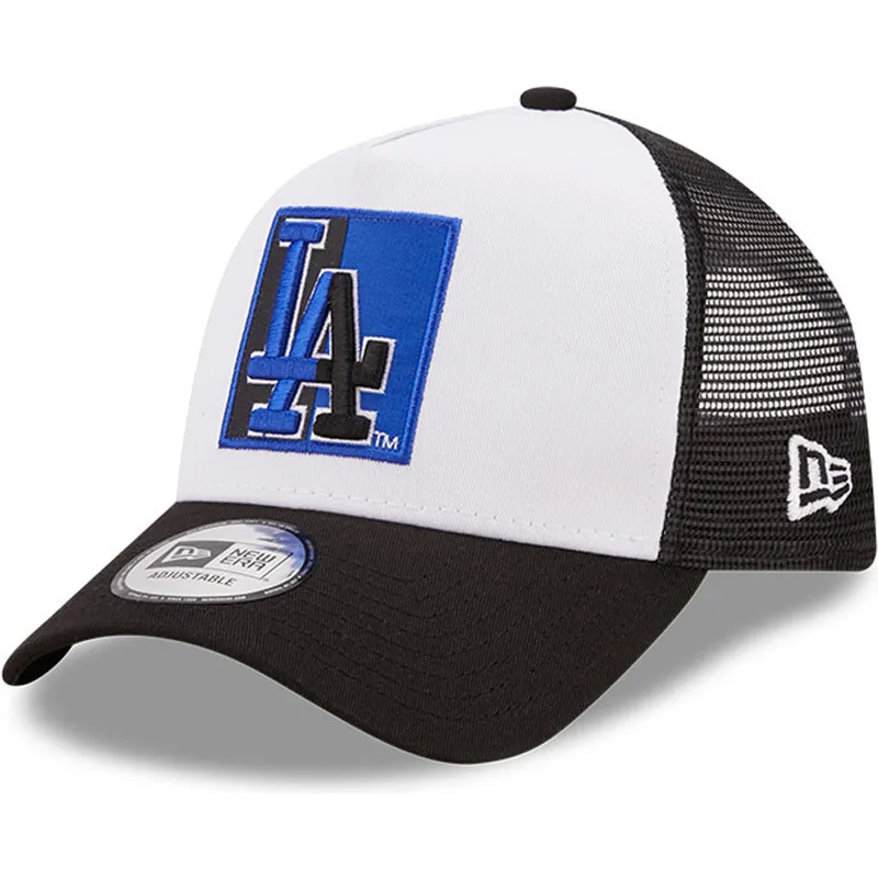 kasketter-buet-sort-snapback-a-frame-team-patch-fra-los-angeles-dodgers-mlb-af-new-era kasketter-buet-sort-snapback-a-frame-team-patch-fra-los-angeles-dodgers-mlb-af-new-era