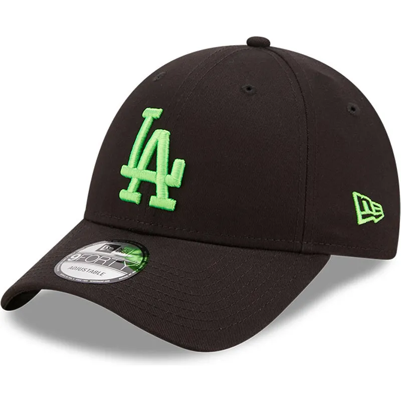 kasketter-buet-sort-justerbar-rem-9forty-neon-pack-fra-los-angeles-dodgers-mlb-af-new-era
