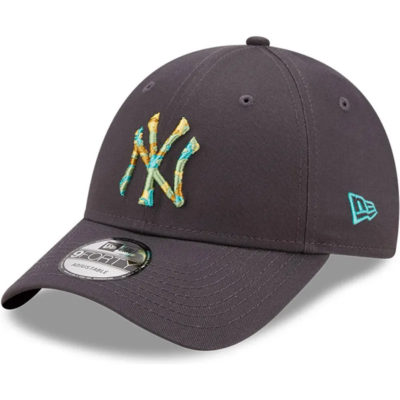 gra-justerbar-kurvet-kasket-9forty-camo-infill-fra-new-york-yankees-mlb-fra-new-era