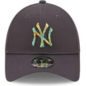 gra-justerbar-kurvet-kasket-9forty-camo-infill-fra-new-york-yankees-mlb-fra-new-era
