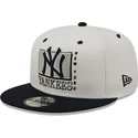 kasketter-flad-hvid-snapback-9fifty-white-crown-fra-new-york-yankees-mlb-af-new-era