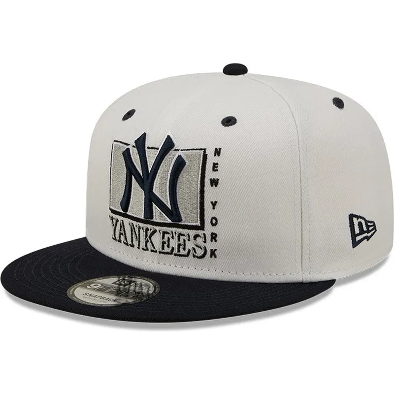 kasketter-flad-hvid-snapback-9fifty-white-crown-fra-new-york-yankees-mlb-af-new-era