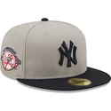 kasketter-flad-gra-tilpasset-59fifty-parche-lateral-fra-new-york-yankees-mlb-af-new-era