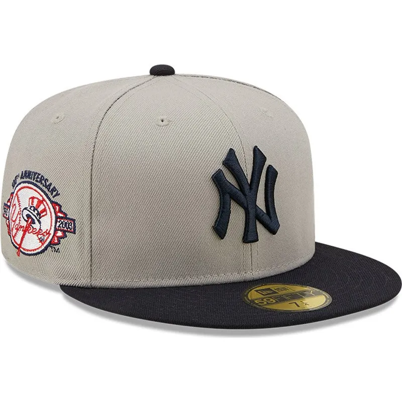 kasketter-flad-gra-tilpasset-59fifty-parche-lateral-fra-new-york-yankees-mlb-af-new-era kasketter-flad-gra-tilpasset-59fifty-parche-lateral-fra-new-york-yankees-mlb-af-new-era