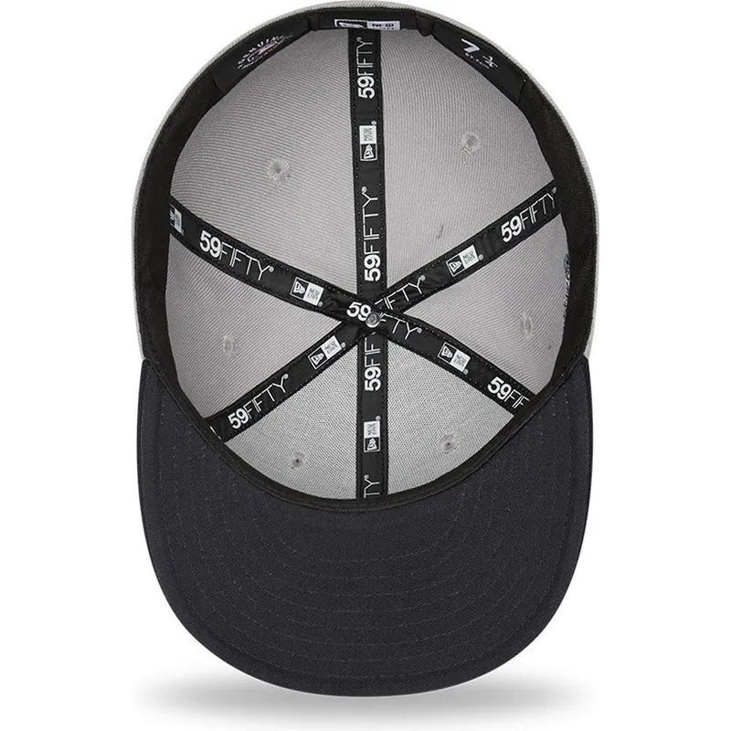 kasketter-flad-gra-tilpasset-59fifty-parche-lateral-fra-new-york-yankees-mlb-af-new-era kasketter-flad-gra-tilpasset-59fifty-parche-lateral-fra-new-york-yankees-mlb-af-new-era