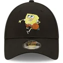 kasketter-buet-sort-justerbar-rem-9forty-sporty-fra-bob-esponja-af-new-era