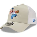 kasketter-buet-beige-snapback-a-frame-sporty-fra-patricio-estrella-bob-esponja-af-new-era
