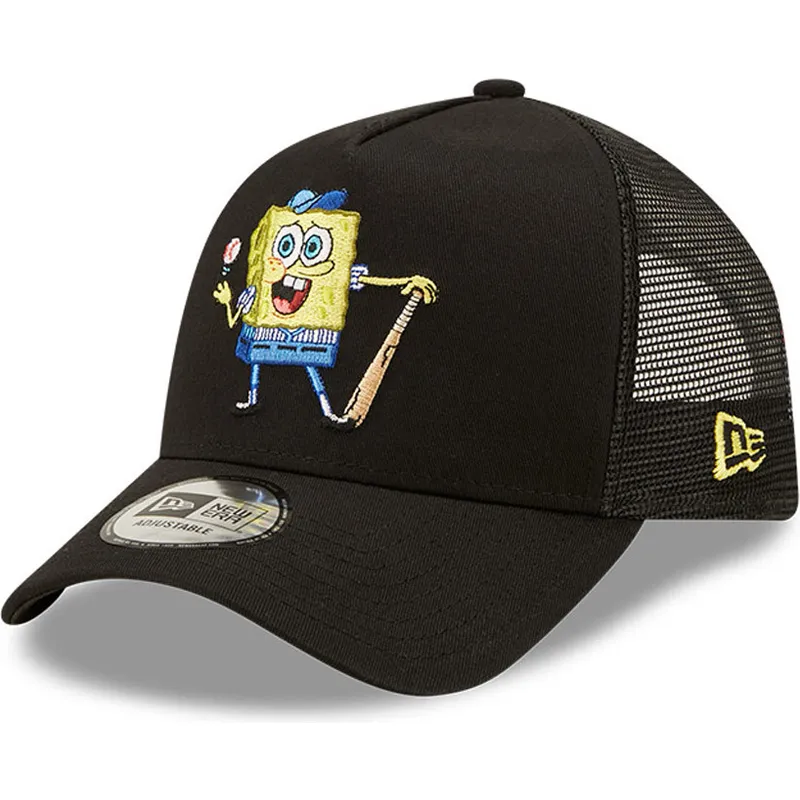 kasketter-buet-sort-snapback-a-frame-sporty-fra-bob-esponja-af-new-era