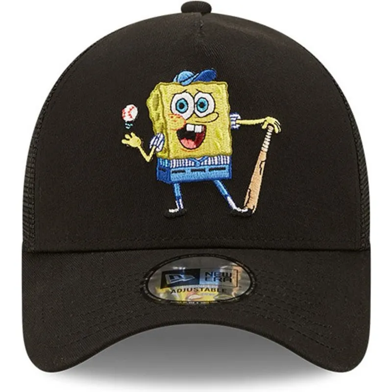 kasketter-buet-sort-snapback-a-frame-sporty-fra-bob-esponja-af-new-era
