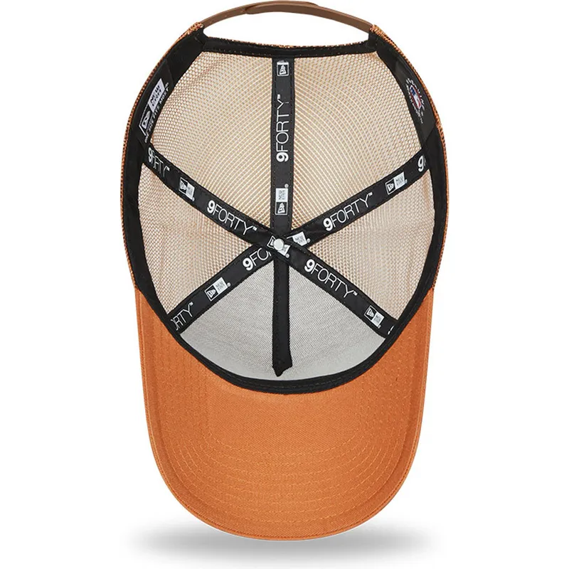 kasketter-buet-brun-snapback-a-frame-tonal-mesh-fra-new-york-yankees-mlb-af-new-era