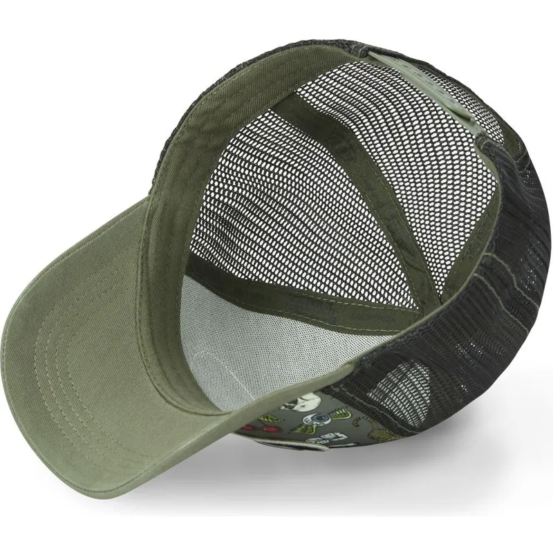 gron-og-sort-trucker-kasket-tattoo-tat-k-fra-von-dutch