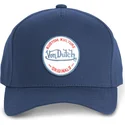 kasketter-buet-marinebla-snapback-af-von-dutch