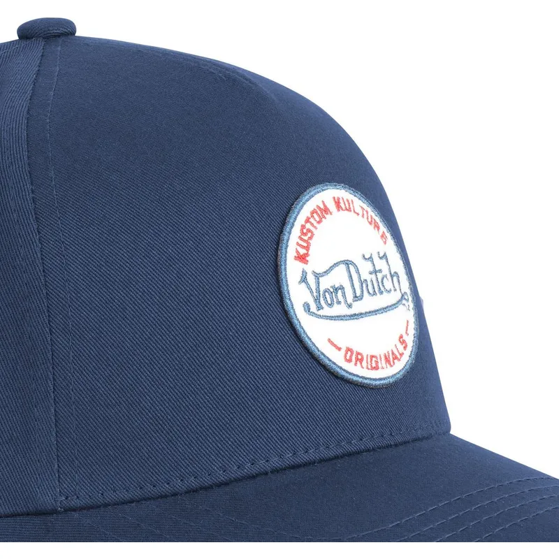 kasketter-buet-marinebla-snapback-af-von-dutch