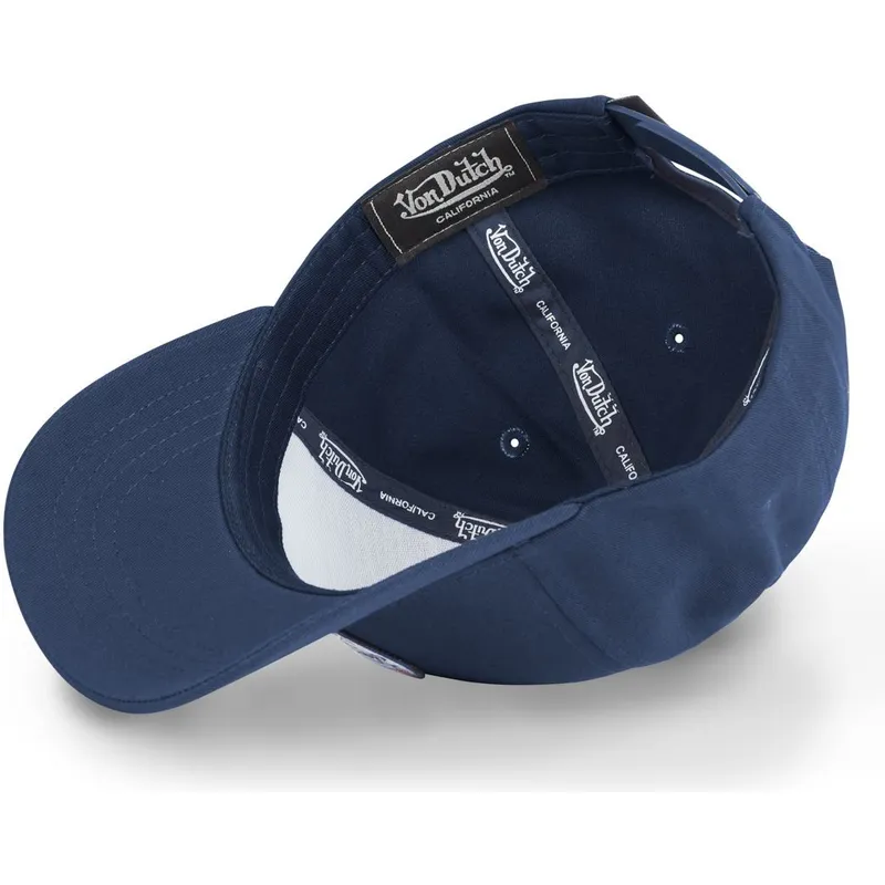 kasketter-buet-marinebla-snapback-af-von-dutch