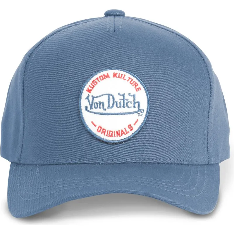 kasketter-buet-bla-snapback-af-von-dutch