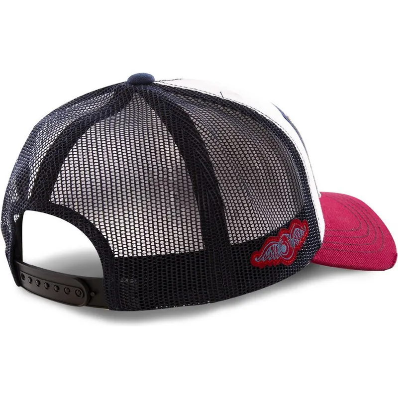 hvid-marinebla-og-rod-trucker-kasket-legends-never-die-cas-wb07-fra-von-dutch