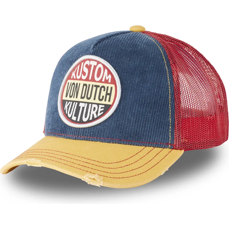 kasketter-buet-marinebla-snapback-af-von-dutch