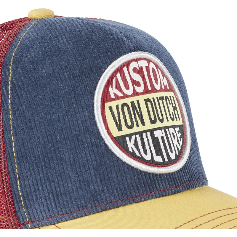 kasketter-buet-marinebla-snapback-af-von-dutch