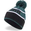 puma-green-and-black-beanie-with-pompom